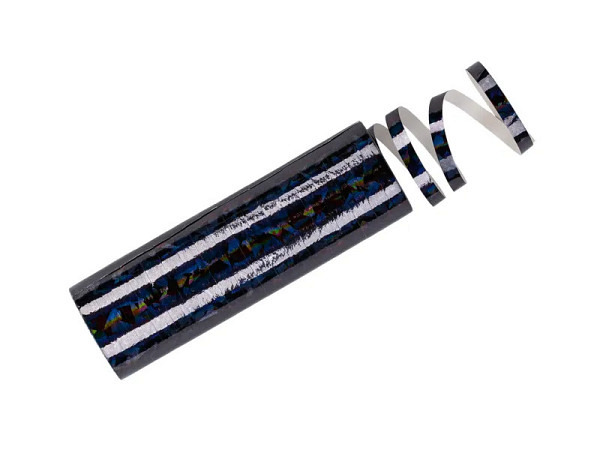 Luftschlangen PartyDeco holografisch schwarz