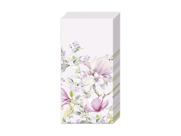 Taschentuch Ihr Romantic Magnolia rosa 10Stk