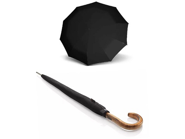 Regenschirm Strotz Long automatisch Schwarz