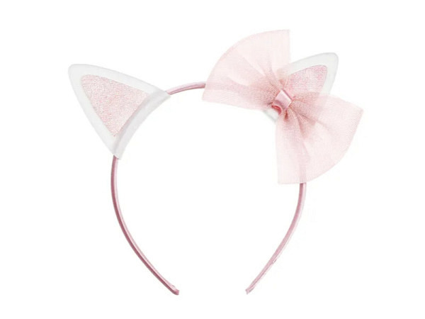 Haarreif PartyDeco Katze mit Schleife