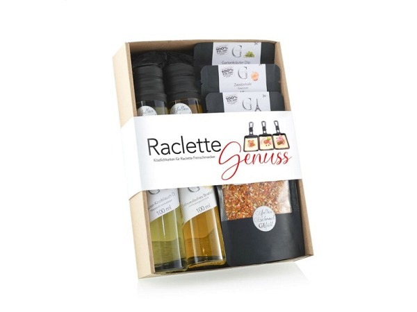 Geschenkkorb Genial Geniessen Raclette Genuss Geschenkset im Geschenkkarton