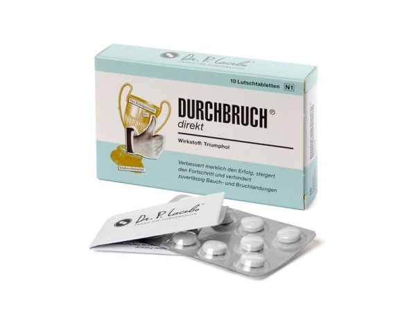 Bonbon Dr.P. lacebo Durchbruch direkt 10 Traubenzucker im Blister