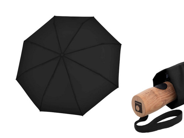 Regenschirm Strotz Timber duomatic schwarz