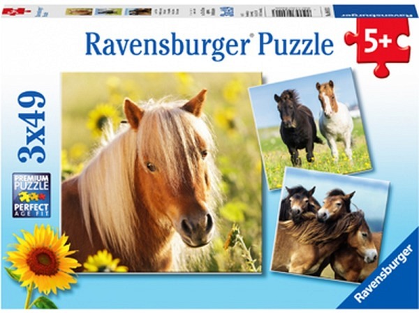 Puzzle Ravensburger Kinderpuzzle Liebe Pferde 18x18cm