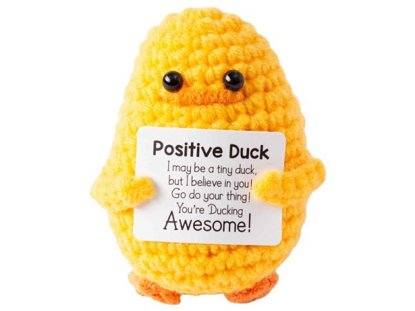 Stofftier I Am Creative gehäkeltes Mini-Plüschtier positive potato Ente