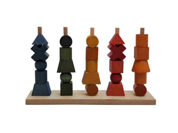 Spielzeug Wooden Story Rainbow Stacking Toy aus Holz