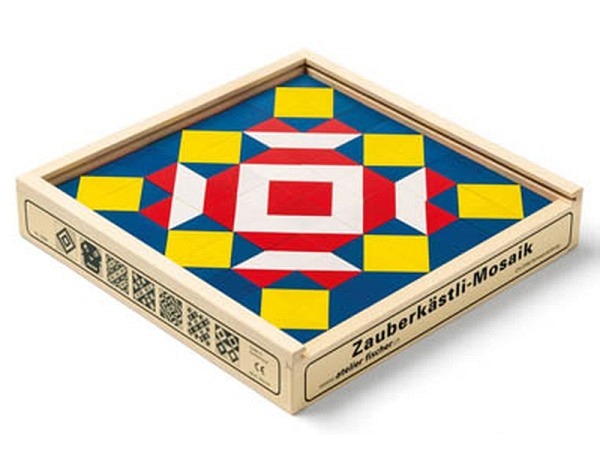 Spielzeug Mosaik Atelier Fischer Zauberkästli 64-teilig