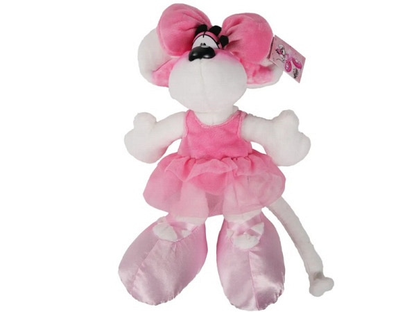 Stofftier Diddl Plüschtier Diddlina im Ballerina-Kleid 30cm