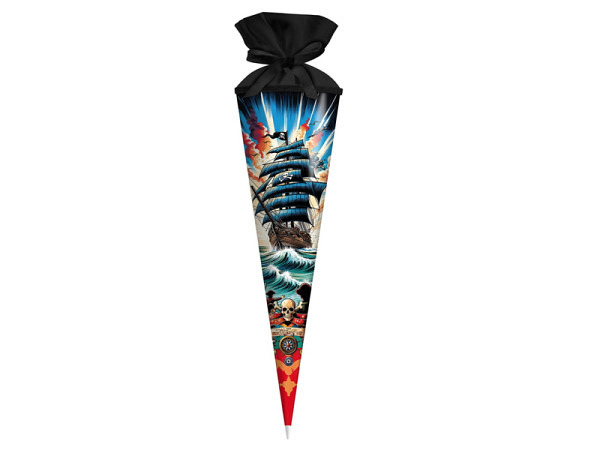 Schultüte Goldbuch Piratensturm 70cm