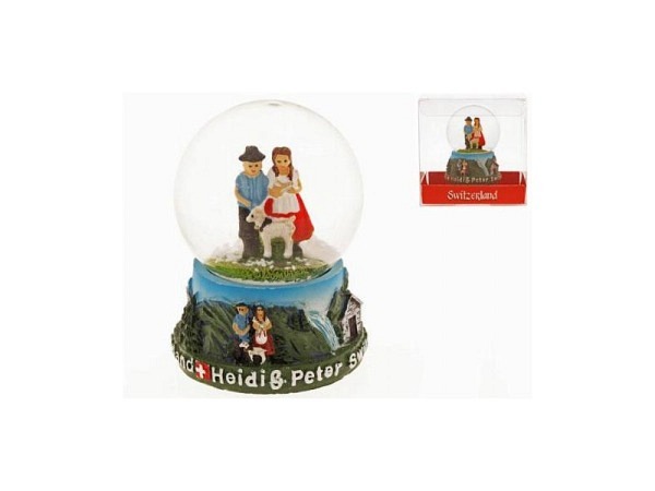 Schneekugel Alberto Heidi und Peter