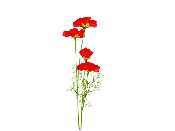 Dekoblumen E.C Fischer Blumen gross Mohn Blüten