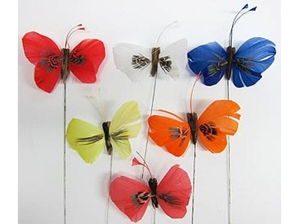Deko Schmetterling 70mm bunt