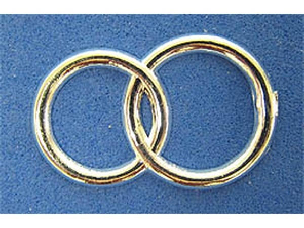 Streudeko Eheringe verschlungen silber