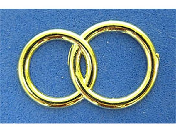 Streudeko Eheringe verschlungen gold