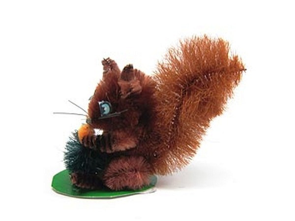 Deko Chenille-Eichhörnchen 8x5cm 