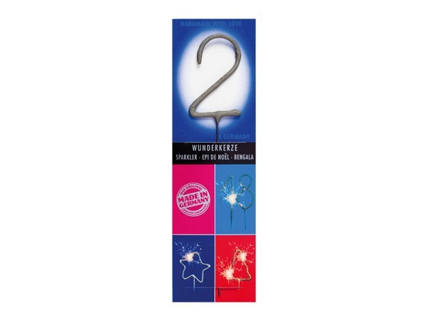 Kerzen Wondercandle Wunderkerze Zahl 2