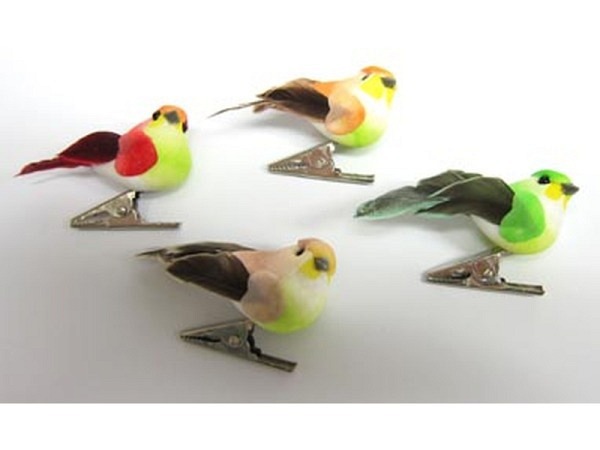 Deko Clipvogel 5cm farblich