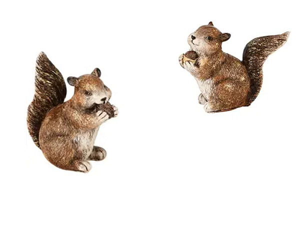 Deko Dekoratief Eichhörnchen mit Nuss