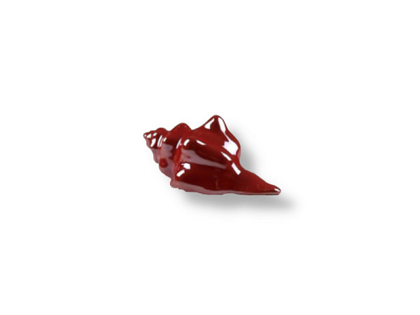 Deko Muschel rot 9x4cm