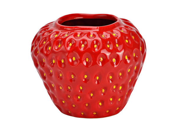 Vase Erdbeere rot