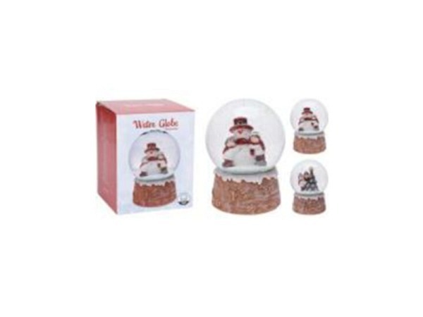 Schneekugel Koopman Winter mit Kindern 2 Motive