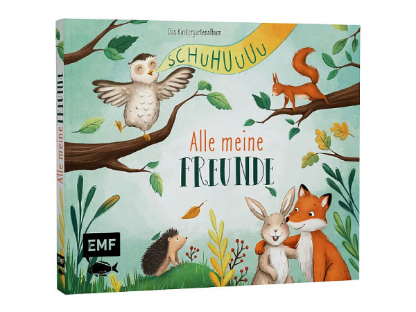 Freundschaftsbuch Schuhuuu Alle meine Freunde Waldtiere