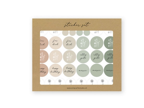 Aufkleber Emi Grafikstudio Sticker Set Field Flowers