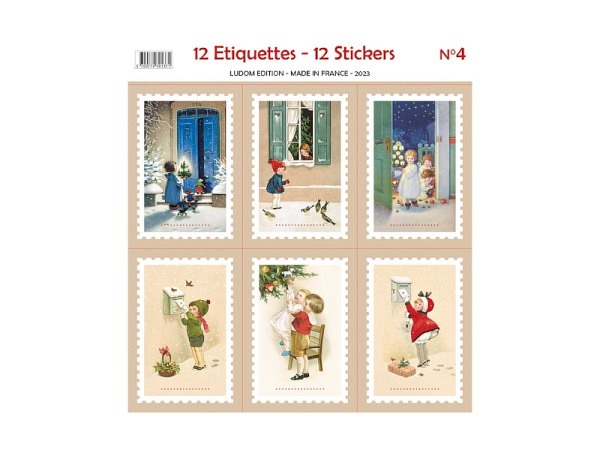Aufkleber Ludom Edition Weihnachts-Ettiketten 12teilig Nr. 4