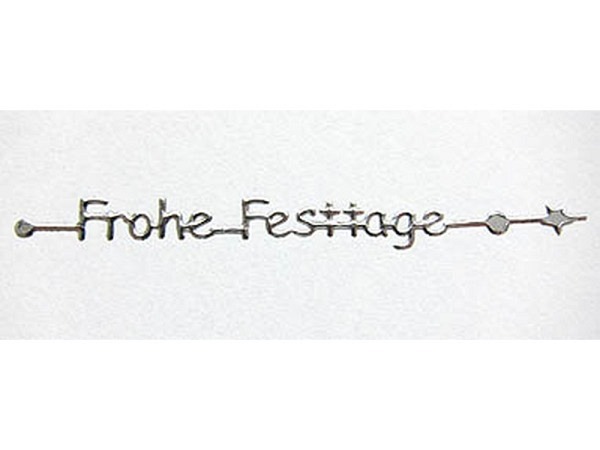 Aufkleber Bottsa Frohe Festtage