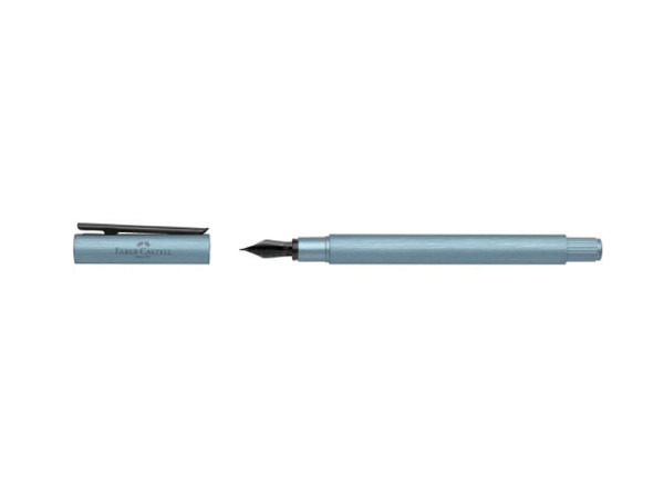 Füllfeder Faber-Castell Neo Slim Aluminium serenity blue Feder M