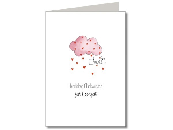 Vermählungskarte Keitcards herzlichen Glückwunsch zur Hochzeit. Doppelkarte