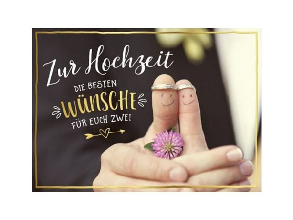 Vermählungskarte Kunst und Bild Grosse Grüsse Zur Hochzeit