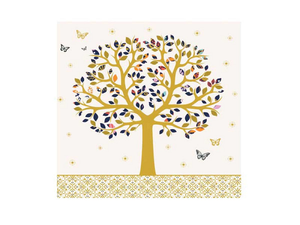Karte Arabesque Pictura Baum 16x16cm