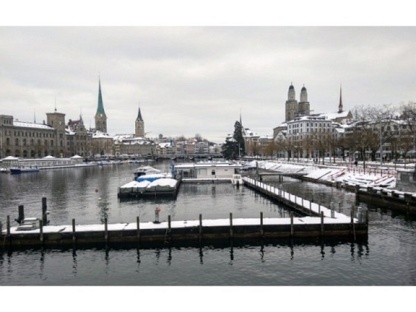 Winterkarte Zürich Grossmünster, Fraumünster und St.Peter