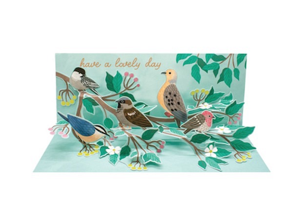 Karte Up with Paper 3D Pop-Up Card Vogel-Motiv