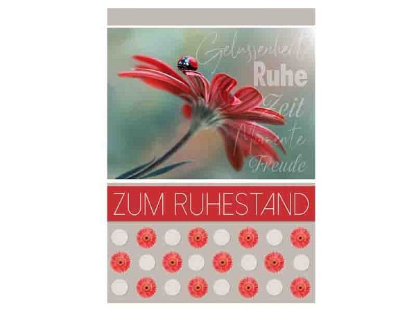 Ruhestandskarte Borer zum Ruhestand