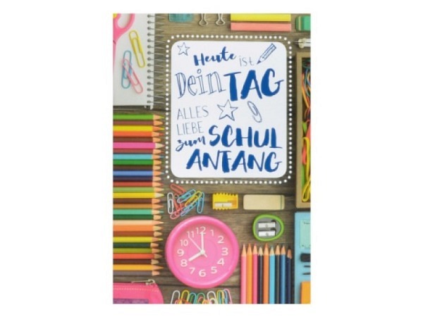 Karte ABC Schulanfang 12,5x17,5cm