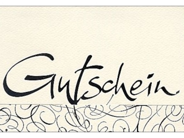 Gutscheinkarte ABC Gutschein 11,5x17,5cm