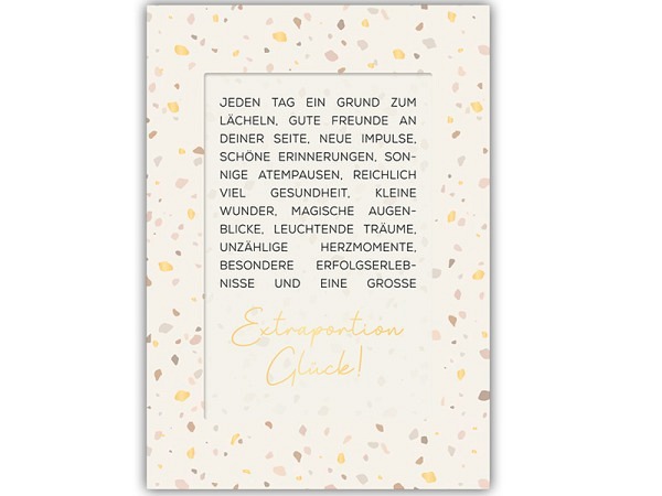 einzigARTig 12x17cm Doppelkarte bedruckt mit Ext..