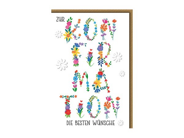 Konfirmationskarte Braun+Company Zur Konfirmation