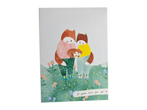 Postkarte Frolein Mint So schön bist du da