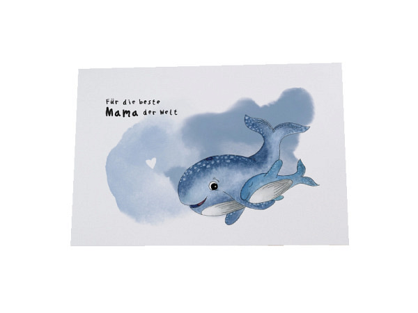 Postkarte Funkenbunt Für die beste Mama der Welt