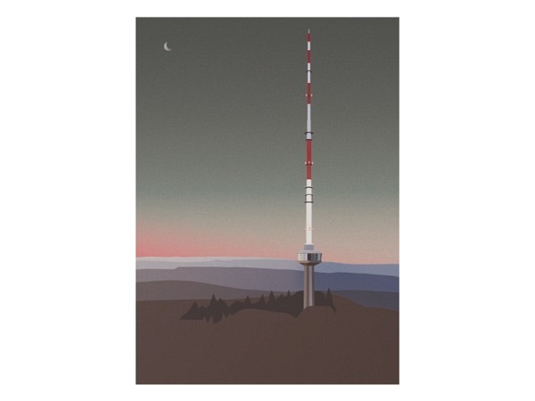 Postkarte Ykoons Zürich A6 Uetliberg