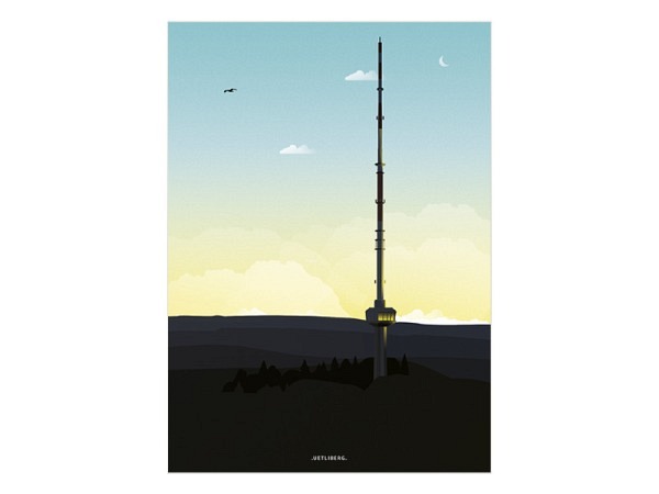 Postkarte Ykoons Zürich A6 Uetliberg