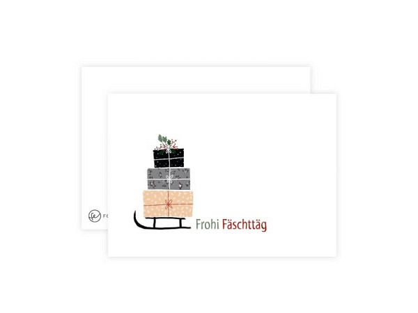 Postkarte Fotoeigenart Frohi Fäschttäg A6