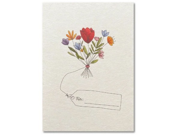 Postkarte Keitcards für. Weisse Postkarte aus hochwertigem Naturkarton