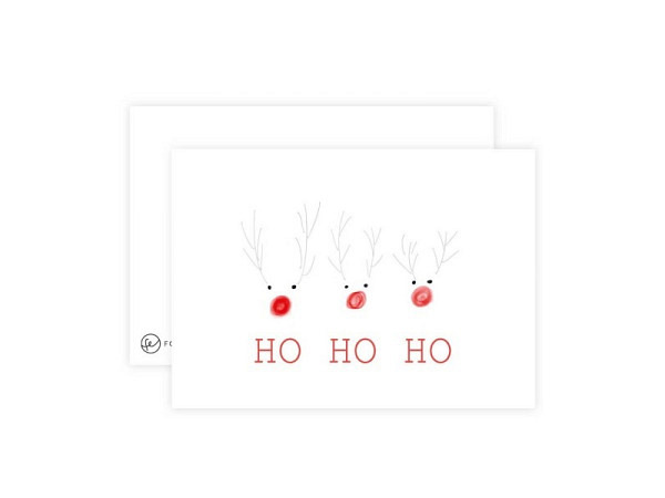 Postkarte Fotoeigenart Ho Ho Ho A6
