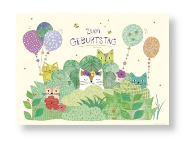 Postkarte Turnowsky 10,5x14,5cm Geburtstag 
