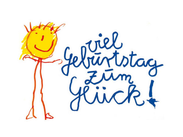 Postkarte Anderskartig Modern Times Viel Geburtstag zum Glück