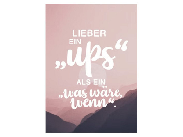 Postkarte Anderskartig Modern Times Lieber ein Ups